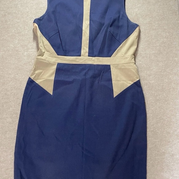Ann Taylor Dresses & Skirts - Ann Taylor Navy and Beige Midi Dress, perfect for spring,